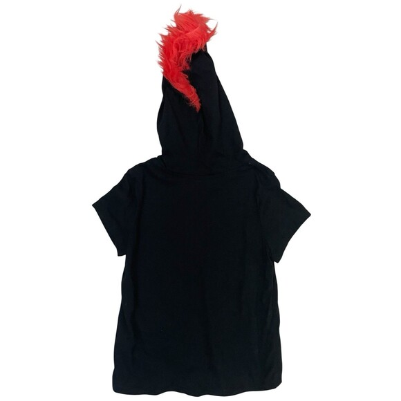 Trolls World Tour "Queen Barb" Hooded Tshirt with Faux Fur Size 7 - Picture 2 of 6